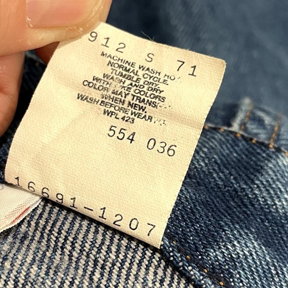Levis Misses Size 16 Jeans Vintage 80s Made in USA High Rise High Waist Western - Picture 5 of 13